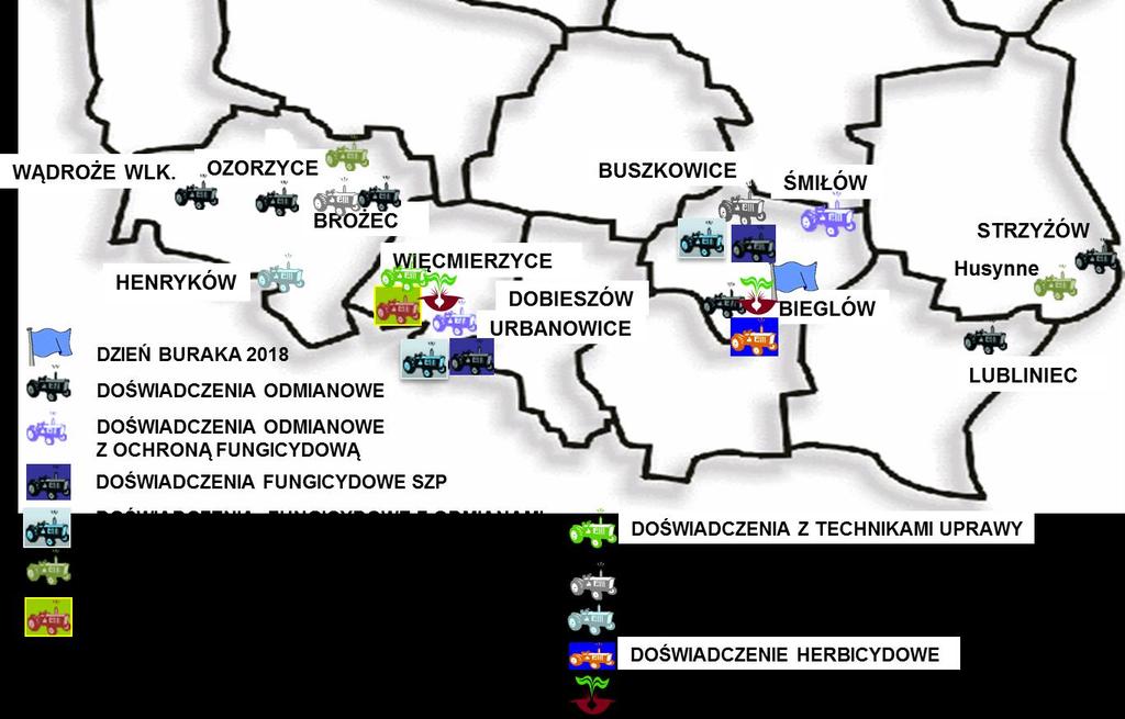 OPIS I CHARAKTERYSTYKA POSZCZEGÓLNYCH DOŚWIADCZEŃ Rodzaje prowadzonych doświadczeń: doświadczenie odmianowe doświadczenie odmianowe z dwoma poziomami ochrony fungicydowej