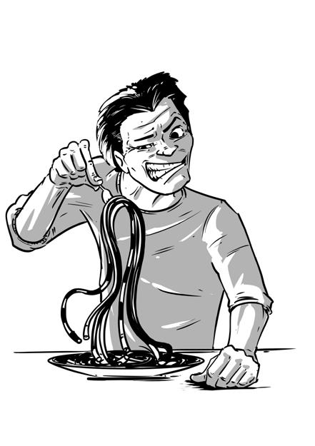 Spaghetti Code Developer 2 32 Pracownik - DEV 5 Gdy jest na stole: wydajność wszystkich Twoich developerów spada o () za
