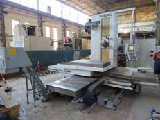 produkcji: 2007 Przemieszczenia robocze: X: 2 200 mm Y: 1 600 mm Z: 1 600 mm W: 550 mm Powierzchnia stołu: 1 200 x 1 500 mm Magazyn