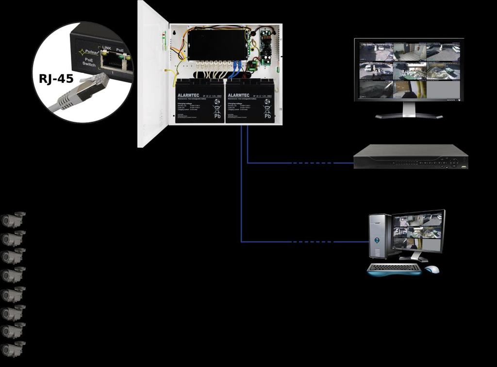 S108-B v1.0 Switch 10-portowy S108-B z zasilaczem buforowym do 8 kamer IP Wydanie: 2 z dnia 16.04.2018 Zastępuje wydanie: 1 z dnia 01.03.