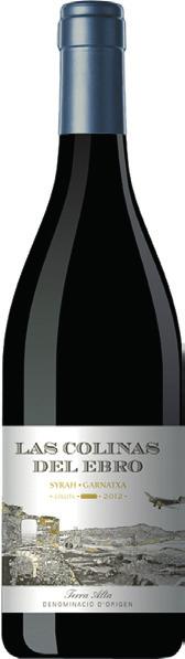 wina czerwone Las Colinas del Ebro Syrah / Garnatxa Terra Alta D.O. - Hiszpania Wino wyprodukowane w całości z pierwszego tłoczenia stąd intensywny owocowy aromat i słodka struktura tanin.