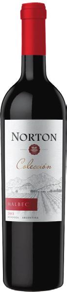 Bodega Norton Malbec Mendoza - Argentyna Kwiatowe i owocowe aromaty żurawiny, dojrzałych wiśni z nutami lukrecji i gruszki. Wino krągłe o delikatnych taninach.