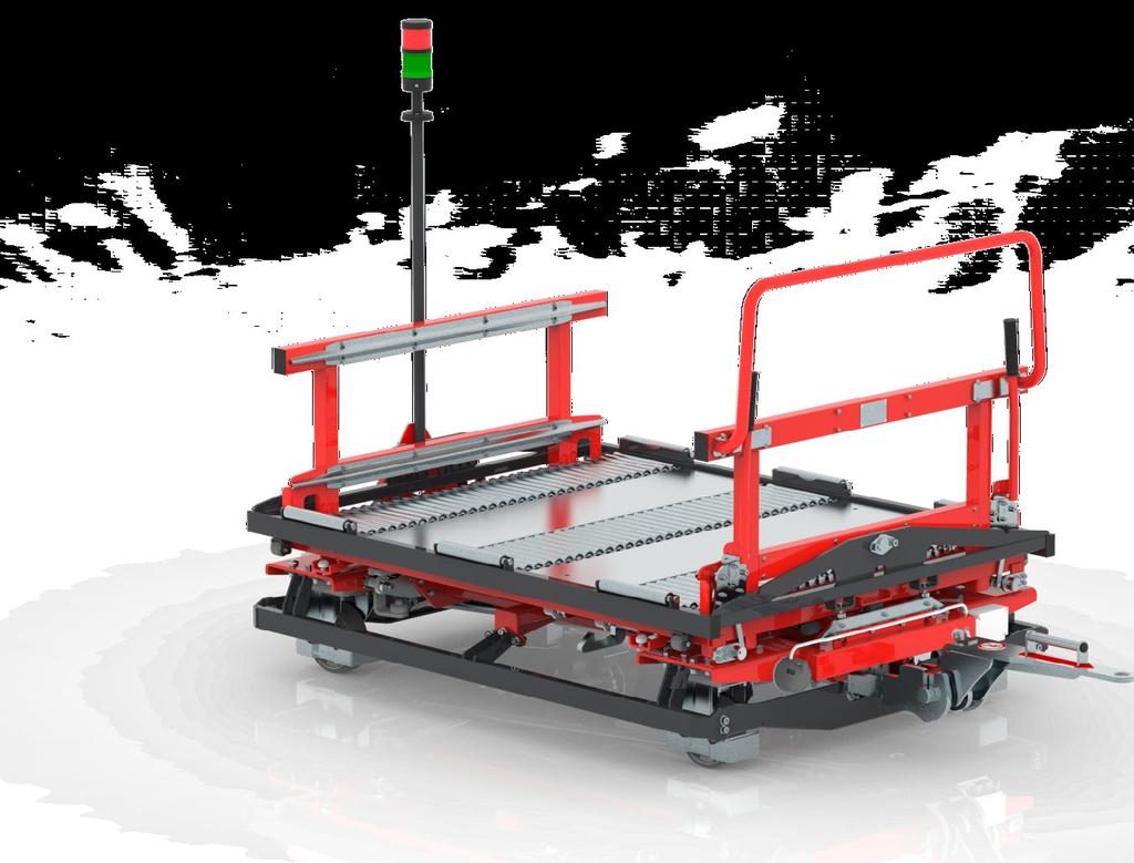 TRANSPORT OF HEAVY LOADS The EFS allows for a smooth handling of containers of significant weight.