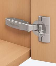 CLIP top BLUMOTION Zawias 110 Produkt Opis Rozwiązanie zawias metalowy, niklowany kąt otwarcia 110 zintegrowany BLUMOTION z funkcją deaktywacji BLUMOTION z wygodną regulacją głębokości dzięki
