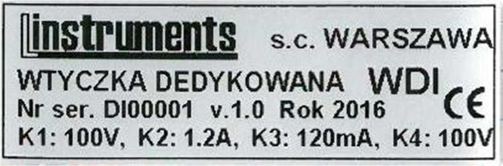 2 Cechy główne Kanały K1 i K4 pomiar napięcia (potencjału), zakresy: ±10V,
