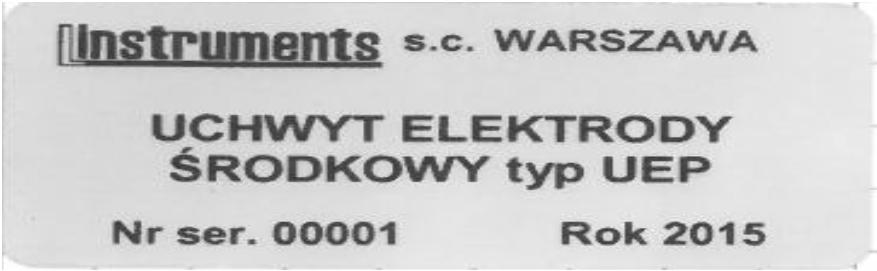 Aby tego uniknąć przypisane elektrodom uchwyty UE są wyróżnione kolorami