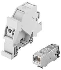 Industrial Ethernet, Cat.6 A Złącze RJ45 Industrial Ethernet Obudowa z tworzywa zawiera złącze Easy RJ45 żeńskie kat.
