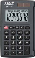 FLAP-CASE CALCULATOR TR-22 size: 104x63x11 mm KALKULATOR KIESZONKOWY TR-227K Z