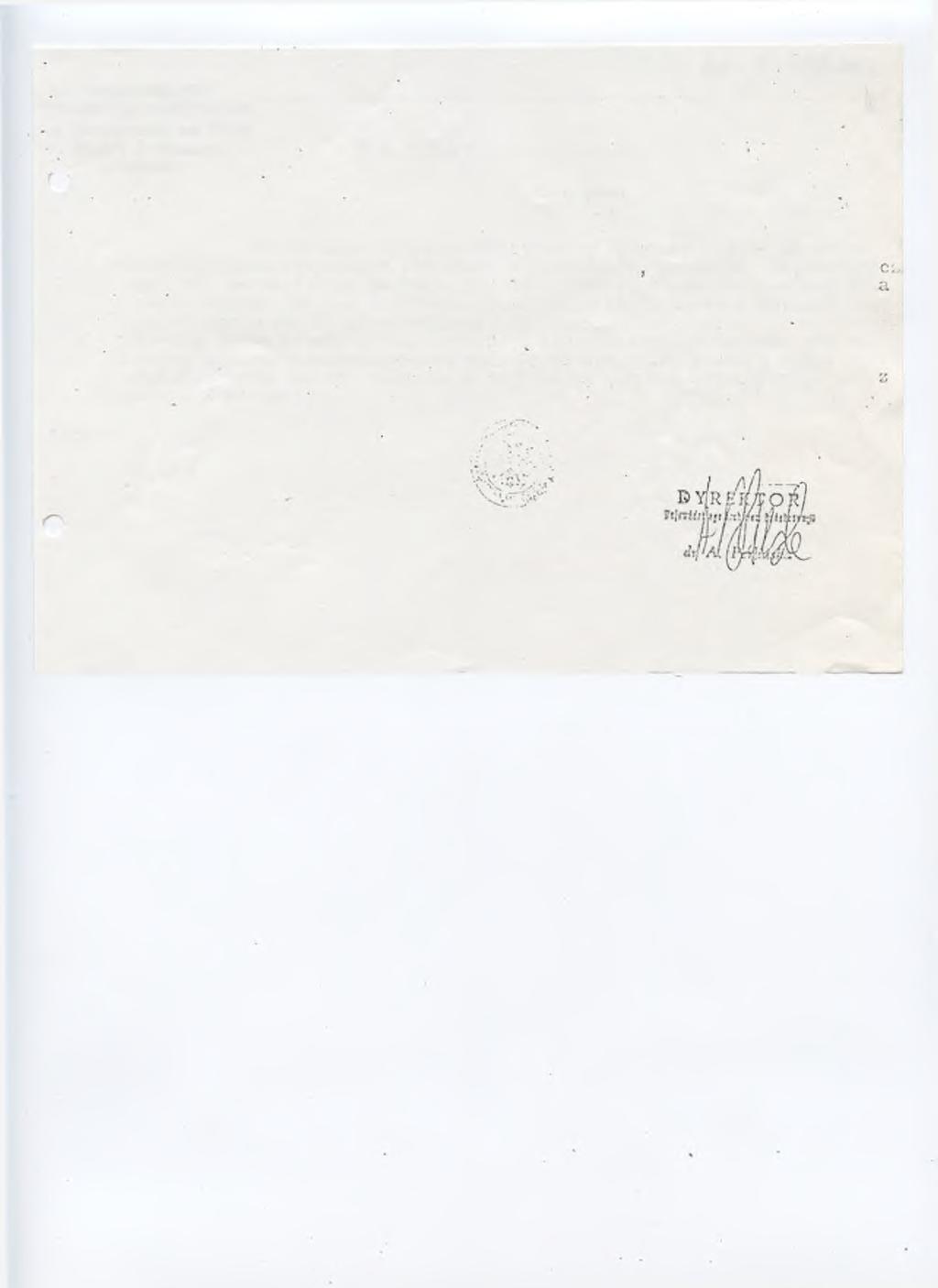 WOJEWÓDZKIE ARCHIWUM PAŃSTWOWI? -jl.'d w o rc o w e 65, cel. 296-74 85-009 Bydgoszcz Z_a_ś v/_i^ą_d_c_ą_e_n_i_ę.