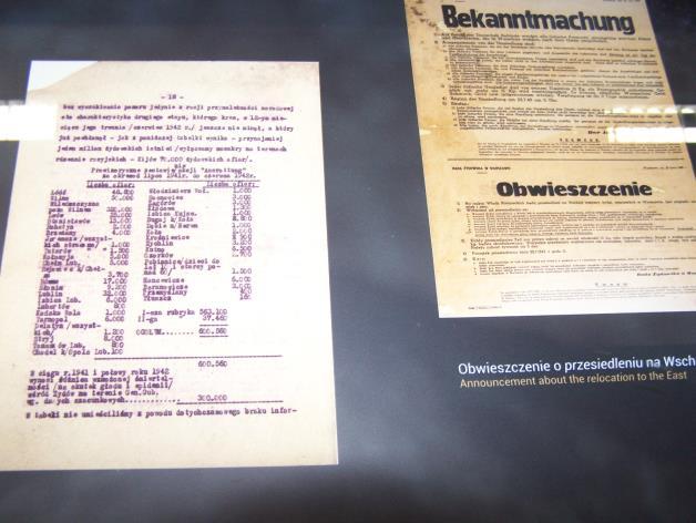 Prezentowane fotografie rzeźb były o następujących tytułach: Żydzi wysiadający z pociągu na stacji w Treblince, Ojciec, który pomaga swemu synowi w zdjęciu butów w drodze do komór gazowych,