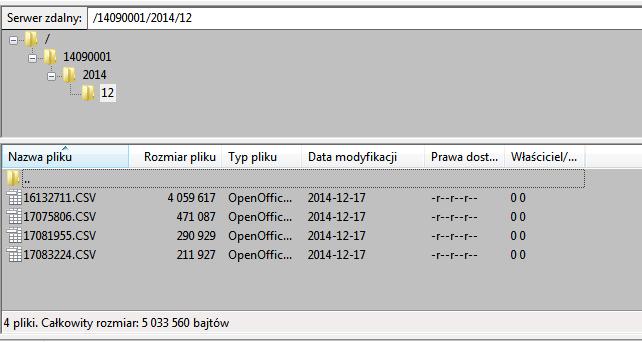 3. KOPIOWANIE ACHIWUM Po zapełnieniu pamięci wewnętrznej 4MB w 7-ciu procentach lub wymuszeniu w dowolnym momencie w trybie Archiwizacja, wybrać Czynności i ustawić parametr "Kopiuj archiwum do pliku