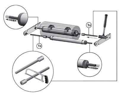 600 mm tylko 1 900 mm większa elastyczność przy użyciu adaptera przedłużającego C3 (R96219) dla wewnętrznych szerokości 350-114 mm 1000 00 650 400 600 00 1000 00 W Adapter przedłużający maks.