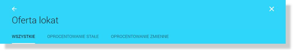 Rozdział 8. Przeglądanie oferty lokat Zwinięcie wiersza z danymi oferty lokaty możliwe jest poprzez wybranie.