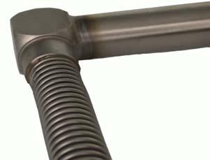 tube piece or with a ring. Advantage: flexible, robust Giętki pancerz metalowy.