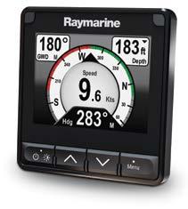 Instrumenty Raymarine zapewniają dokładne odczyty prędkości, głębokości, wiatru, temperatury oraz innych danych takich jak dane kompasu, steru, silnika i pojemności paliwa (w zależności od modelu)