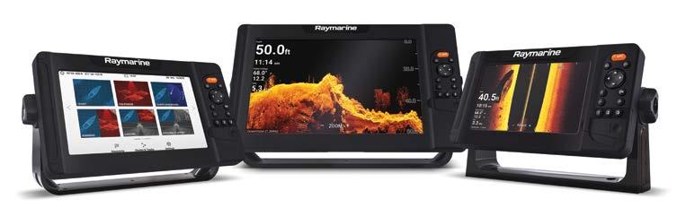 Sonary CHIRP z GPS: seria Element Wskaźniki z wyświetlaczami 7, 9 i 12, z wbudowanym odbiornikiem GPS/GNSS Solidna budowa, wysoka widzialność w świetle słonecznym Technologia sonarowa HyperVision