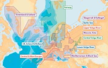 Elektroniczne mapy nawigacyjne przechowują punkty nawigacyjne (waypoints) bezpośrednio na karcie Wszystkie szczegóły z najlepszych nawigacyjnych map papierowych i locji, najszersze pokrycie obszarów