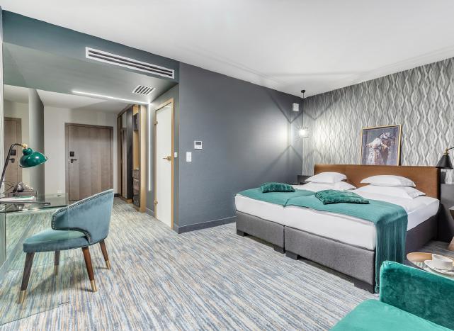 POKOJE HOTELOWE Hotel Tragutta3 oferuje 25 pięknie zaprojektowanych pokoi w siedmiu