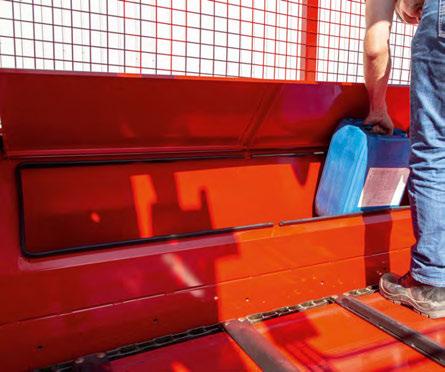 transportowy na taśmie wyładowczej z dodatkowym przegubem