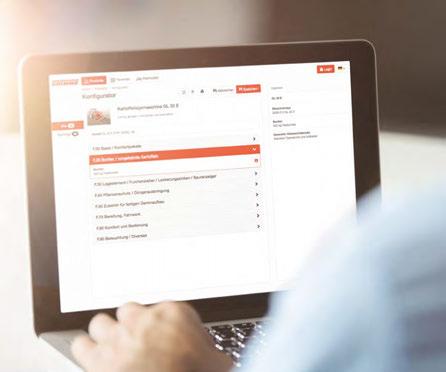 Konfigurator online Indywidualna konfiguracja maszyny pozwala np.