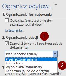 zostać zmienione lub zastosowane. Możesz także zezwolić recenzentom na zmienianie niektórych stylów i motywów.