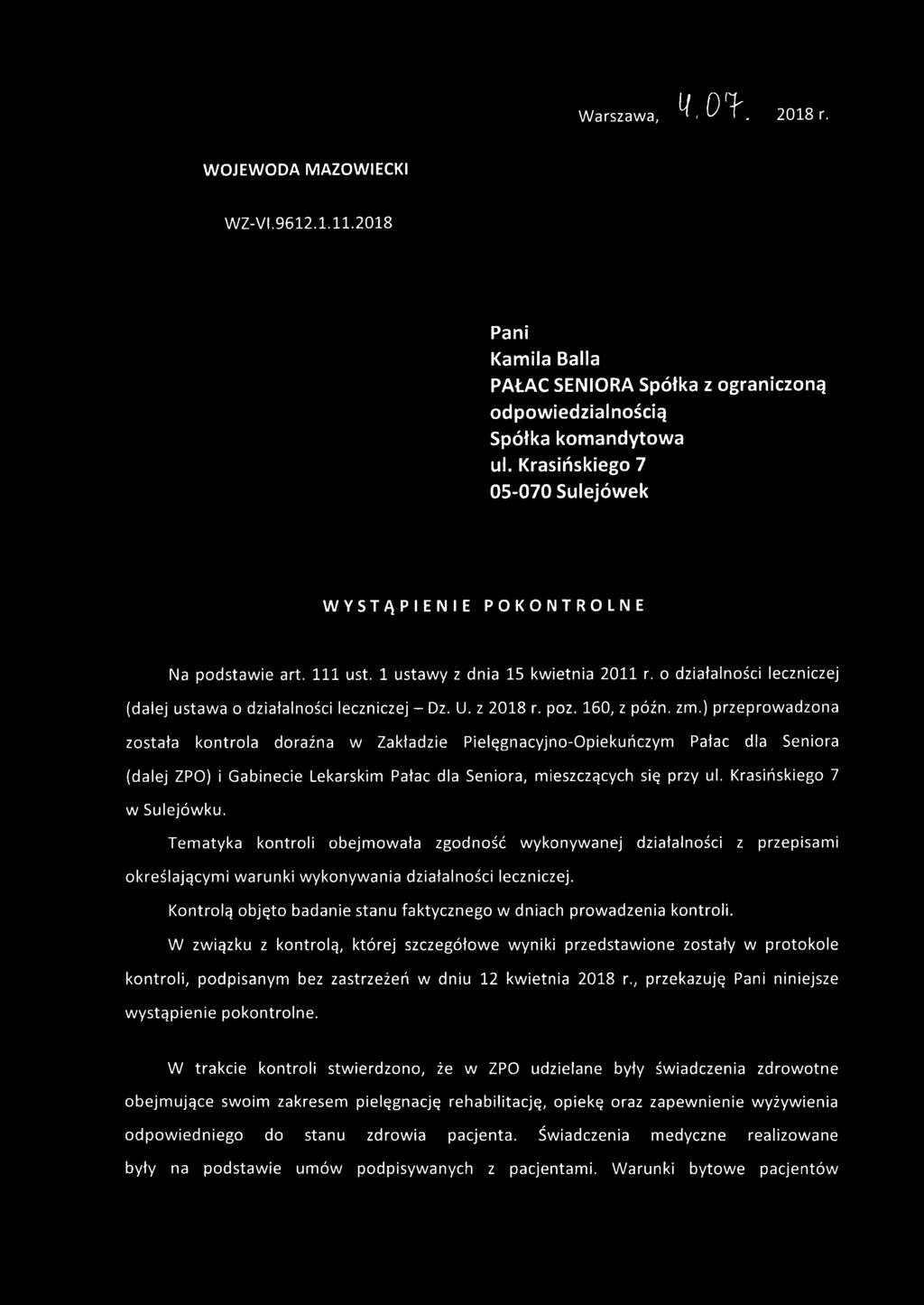 z 2018 r. poz. 160, z późn. zm.