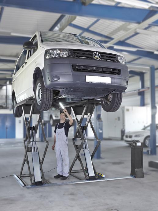 obsługi: VW T5, Vito i Vivaro* w oryginalnych punktach podnoszenia (lub podobnych pojazdów) Bezpieczne i elastyczne