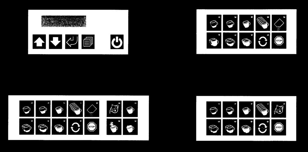 AUTOMATIC COFFEE MACHINES ASTORIA SARA STANDARD KEYPADS from