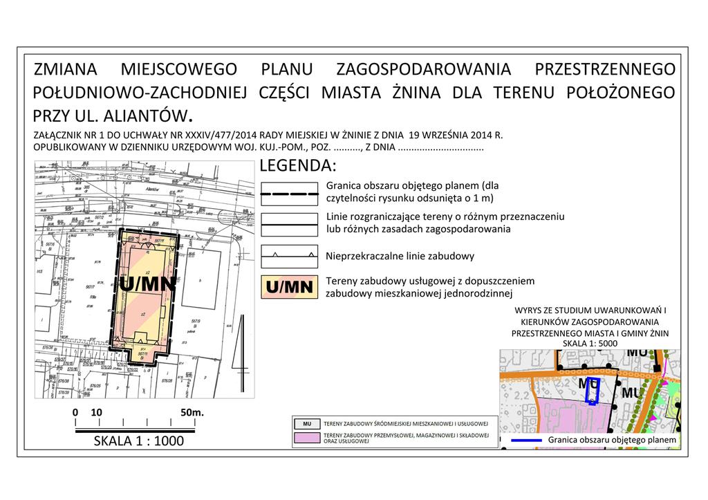 Załącznik Nr 1 do Uchwały Nr XXXIV/477/2014 Rady Miejskiej w Żninie z dnia 19