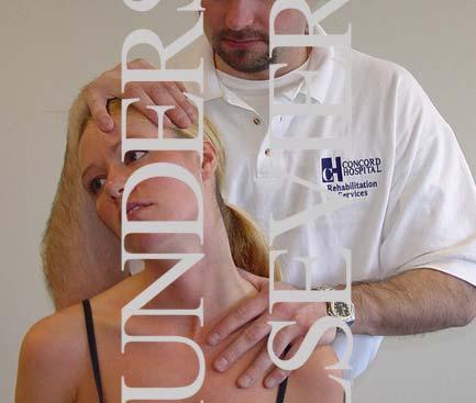 Spurling s Sign Examiner begins by placing the seated pt s head in moderate lateral flexion & rotation Examiner then pushes straight down on the top of the pt s head Sharp, shooting pain is a