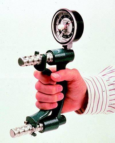 Grip Strength The patient is instructed to grasp examiner s index and middle fingers of both hands and squeeze maximally The