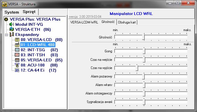 10 VERSA-KWRL2 SATEL Alarm MEDYCZNY jeżeli opcja jest włączona, naciśnięcie na około 3 sekundy klawisza wywoła alarm medyczny. Alarm 3 bł.