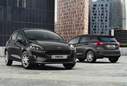 FORD FIESTA Wybrane wyposażenie standardowe Trend Wybrane standardowe wyposażenie zewnętrzne pojazdu 15 stalowe obręcze kół z kołpakami Reflektory automatyczne z czujnikiem zmierzchu, ze światłami do