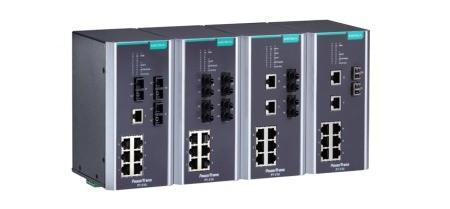 PT-510 Zaawansowane switche przemysłowe na szynę DIN zgodne z IEC61850-3 Zaawansowane switche przemysłowe na szynę DIN zgodne z IEC61850-3 Wsparcie protokołów redundantnych STP/RSTP/Turbo Chain/Turbo