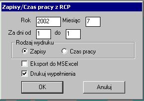 Rejestracja Czasu Pracy 285 Rys.