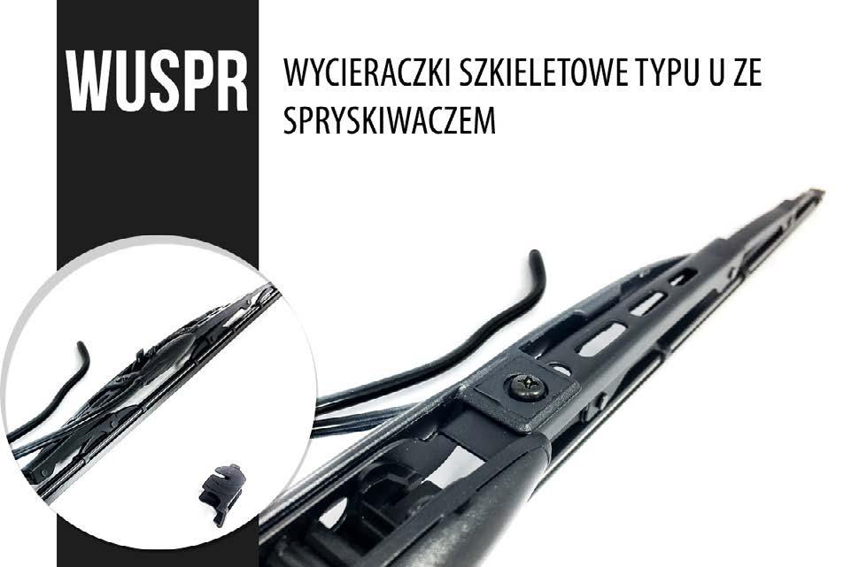 Posiadają mocowanie typu-u o szerokości 12 mm. Wycieraczki typu-u charakteryzują się mocowaniami na tzw. haczyk w kształcie litery U.