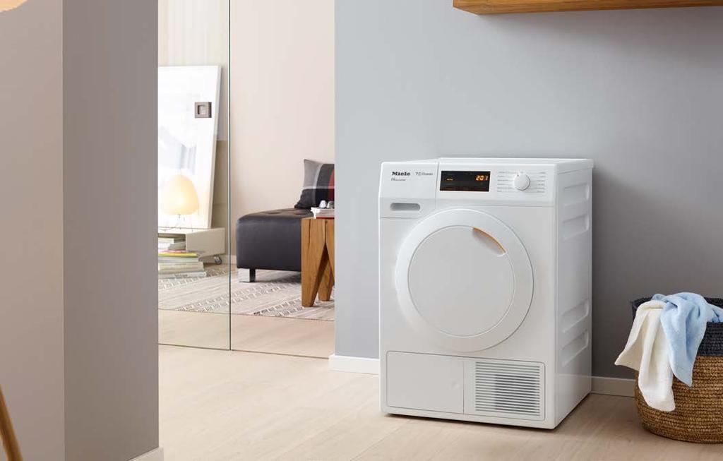 Dzięki efektywnej współpracy systemu filtrów Miele z bezobsługowym wymiennikiem ciepła kłaczki nie mają żadnych szans, żeby zapchać wymiennik ciepła, zmniejszając w ten sposób trwale wydajność