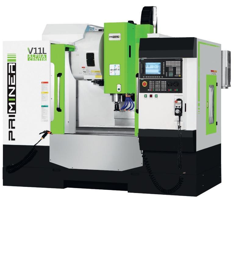 Centrum Alpha V9L V11L Hartowane żeliwo poddane odprężaniu gwarantuje stabilność strukturalną bez odkształceń Śruby kulowe klasy C3 gwarantują najwyższą precyzję i wytrzymałość Wstępne naprężenie