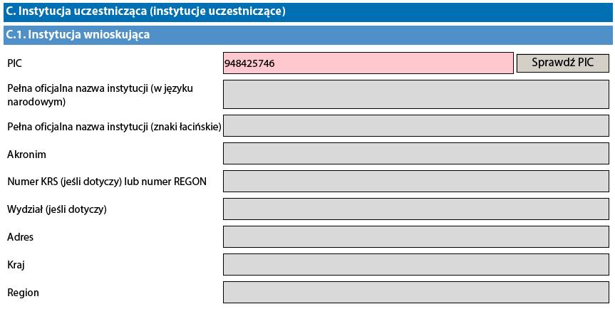 Ostatni aspekt dotyczący sektorów edukacji, za które odpowiada Narodowa Agencja jest szczególnie ważny, ponieważ sektory te muszą pasować do wybranego przez Państwa elektronicznego formularza wniosku.