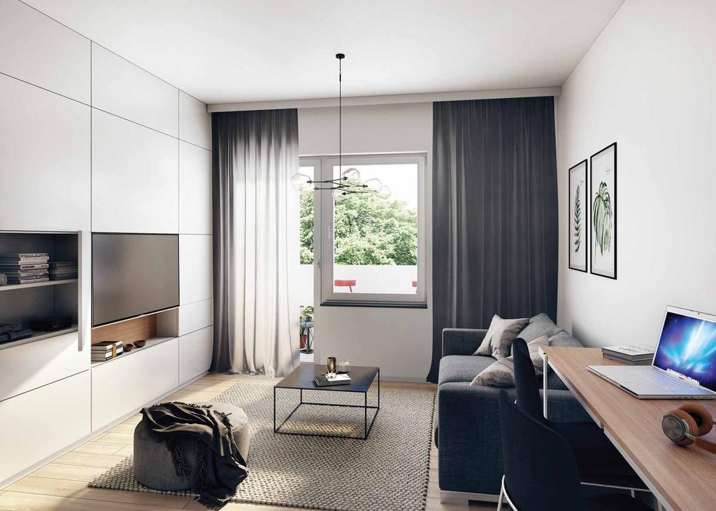 Dla potrzeb gości Stay In apartamenty zostaną odpowiednio dopasowane pod względem wielkości (od 23 m