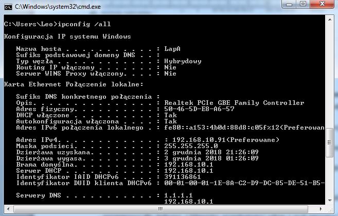 określone adresy IP (192.168.10.91 i 192.168.10.92).