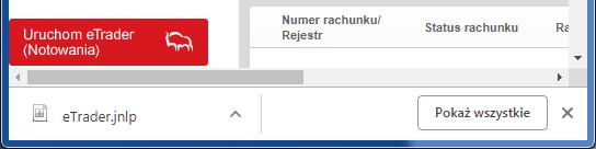 automatyczne uruchomienie pobranego pliku, lub może być konieczne jego ręczne