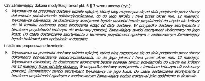 tylko od wartości nie wykonanego świadczenia (czyli umowy). ZESTAW NR 9 Pytanie 1 Pakiet nr 31 poz.