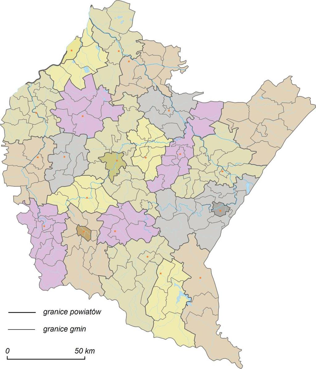 Zadanie 19. /0-10p./ A B C D E F G H I J K L M N P R S O T U W Uzupełnij tabelę. Do informacji o mieście, które jest siedzibą powiatu województwa podkarpackiego dopisz jego nazwę i symbol z mapy. Lp.