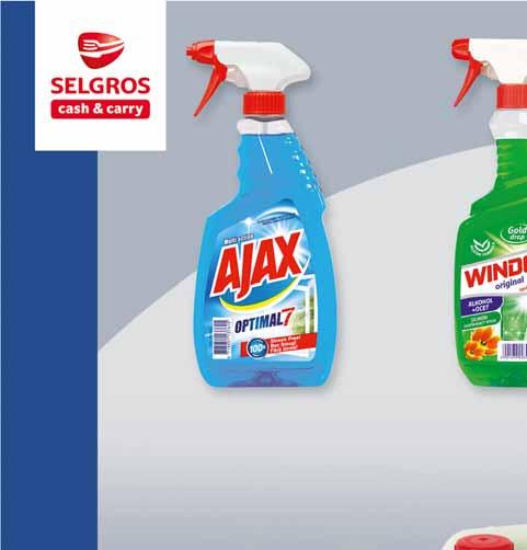 AJAX PŁYN DO SZYB SPRAY 500 ML, ZAPAS 750 ML sprzedaż po
