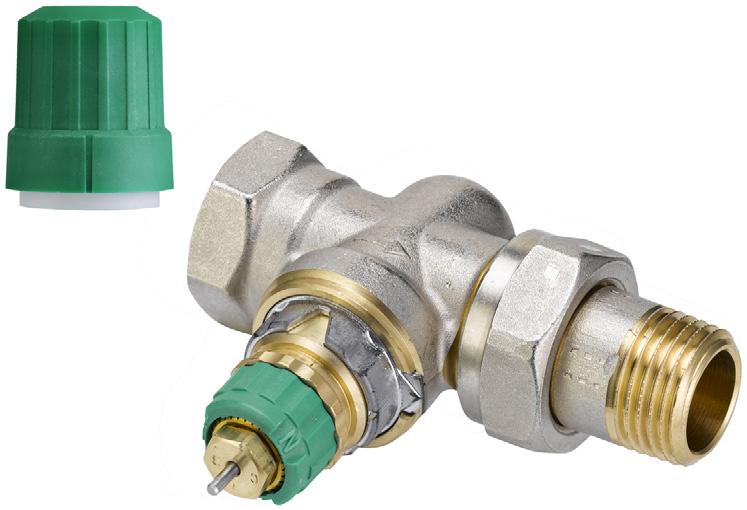 Dynamic Valve typu RA-DV - zawór grzejnikowy niezależny od zmian ciśnienia Zastosowanie RA-DV Prosty RA-DV Kątowy Jakość RA-DV Kątowy prawy/kątowy lewy RA-DV to seria zaworów grzejnikowych,