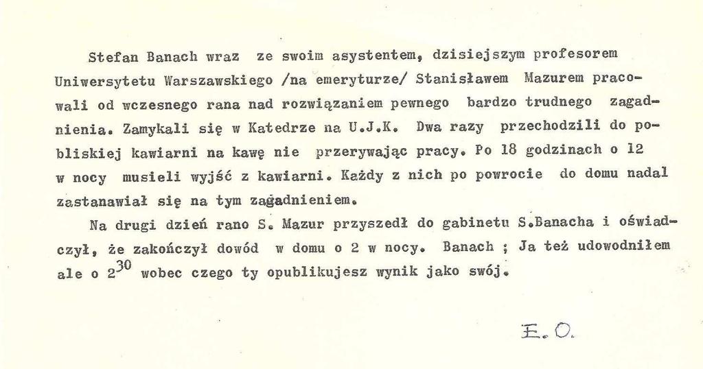 ... Na lekcji matematyki nasz nauczyciel opowiadał nam o spirali Pana Profesora, o tym, co Pan zauważył, kreśląc