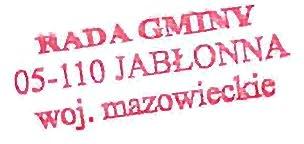 tvloa. GMJN'l 05110 JABŁONNA "W ). maz.wiec\cie ' Za l ączn ik Nr 3 d Uchwaly Nr XLI 1l/378120 l 7 Rady Gminy Jab!