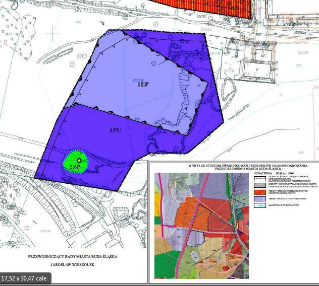 Opis przeznaczenia terenów Zgodnie z Miejscowym Planem: Uchwała Nr PR.0007.57.2013 Rady Miasta Ruda Śląska z dnia 21 marca 2013 r.