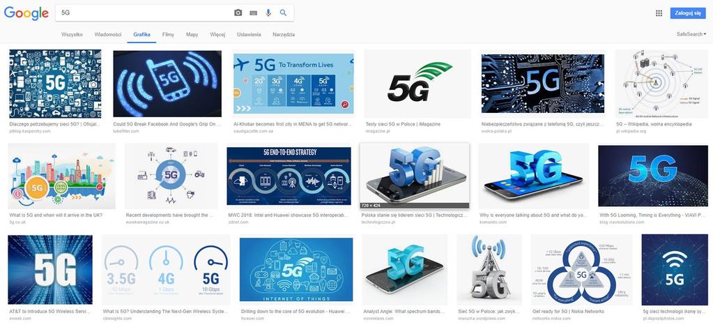 "5G" w grafice. Jakie metafory tu widzimy?